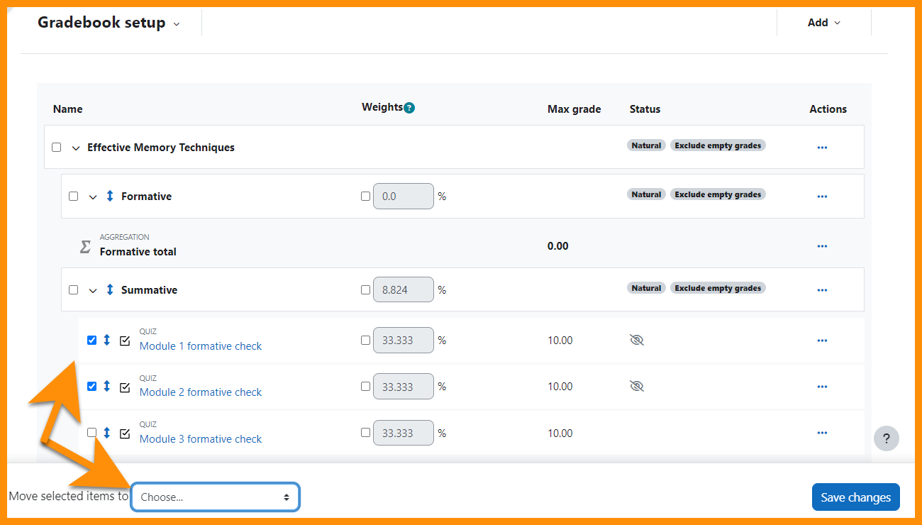 Gradebook Sticky Footer