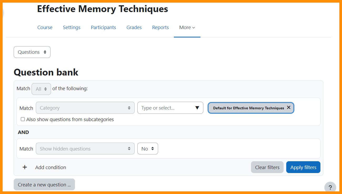 Question Bank Search.