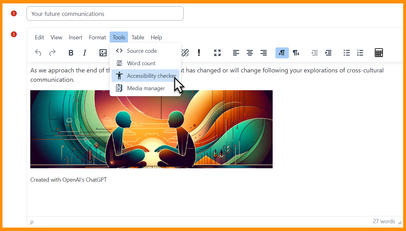 tinymce default editor